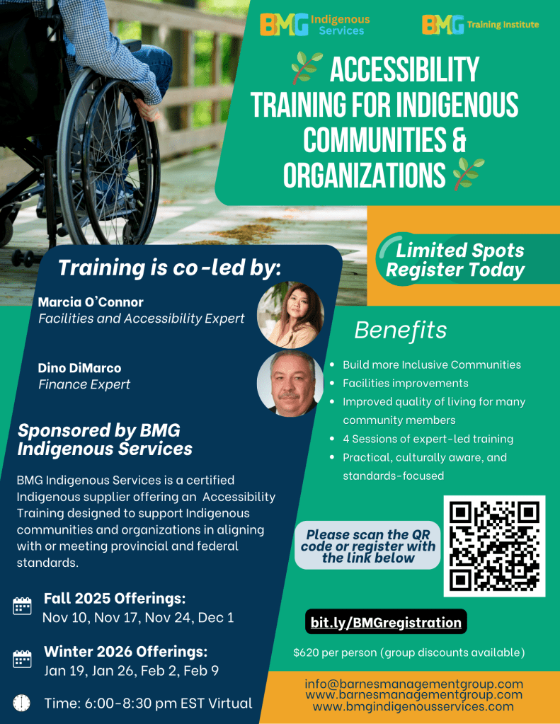 🌿 New Indigenous Accessibility Training Opportunity!&nbsp;🌿